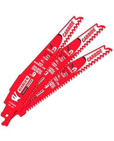 6" CARB RECIPRO.6/9TPI GEN.BLADE PQT3    - DS0609CGP3C