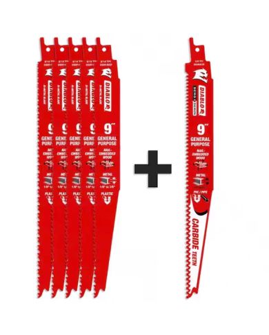 9" X 8/14TPI RECIP. BLADES (5)+PROMO     - DS0914BGP5PC