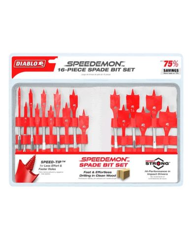 ENSEMBLE 16 MÈCHES À BOIS PLATE DIABLO   - DSP2980-S16