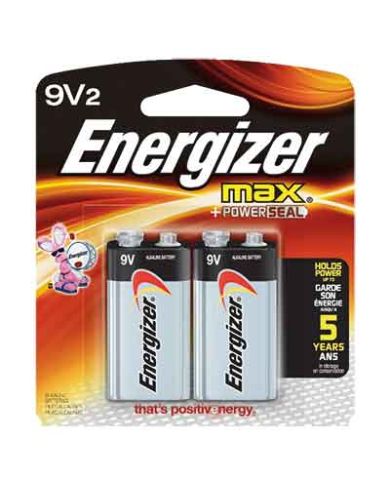 9V MAX BATTERY, PKG:2 - 522BP2