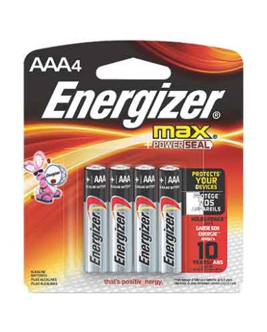 AAA MAX BATTERY, PKG:4 - E92BP-4