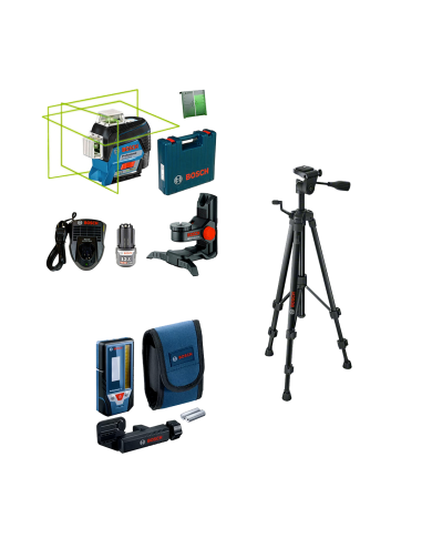 3 LINE LASER GREEN + TRIPOD & RECEIVER   - GLL3-330CG-KIT