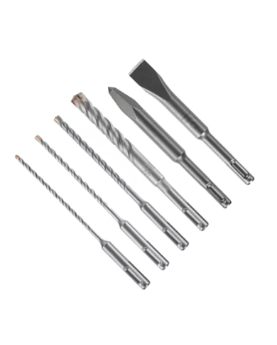 SDS HAMMER BIT SET 4 CUTTER, PKG:7       - HC4CK007