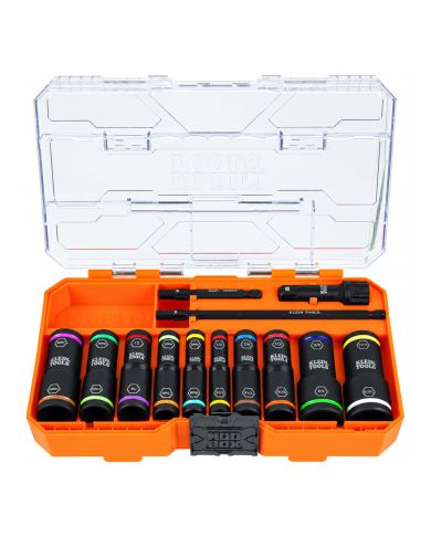 13PC FLIP IMPACT SOCKET SET SAE & METRIC