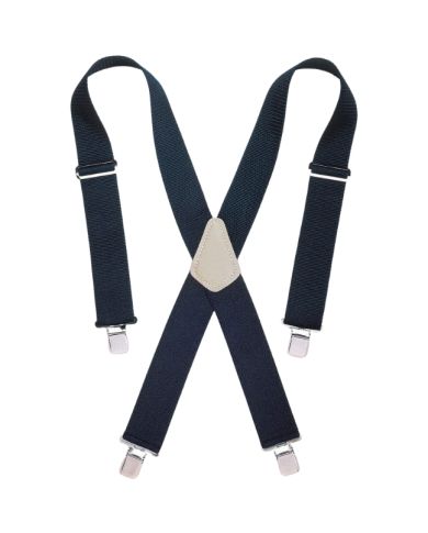 BLACK ELASTIC SUSPENDERS                 - KUNSP-15BK