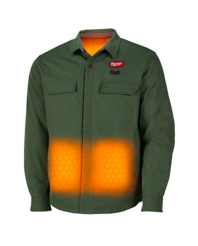 M12 HEATED SHIRT JACKET GREEN MEDIUM