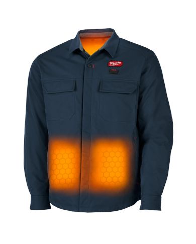 M12 HEATED SHIRT JACKET NAVY LARGE