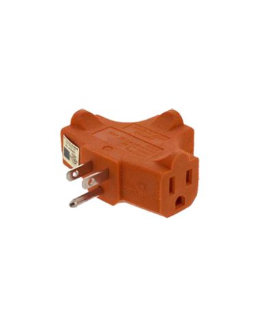 SHOPRO 15A 125V TRIPLE OUTLET ADAPTOR    - P010752DSP