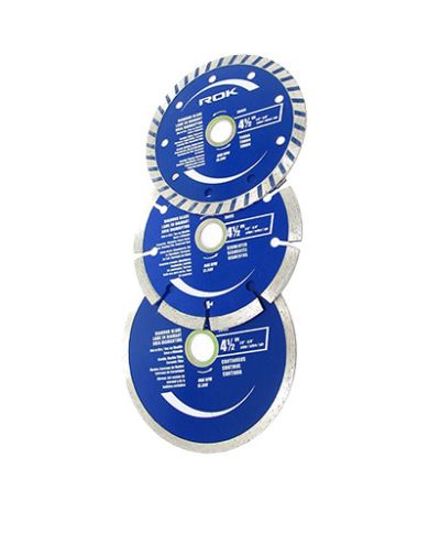 3 PC DIAMOND BLADE SET 4-1/2"            - ROK26440