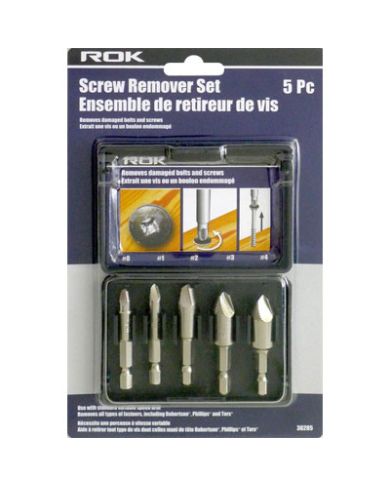 SCREW REMOVER SET, PKG:5                 - ROK36285