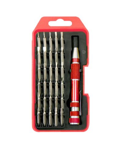 PRECISION SCREWDRIVER BIT SET, PKG:31    - ROK37175