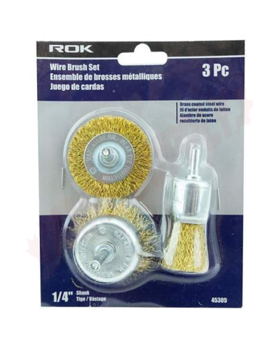 3 PC WIRE CUP BRUSH SET                  - ROK45305