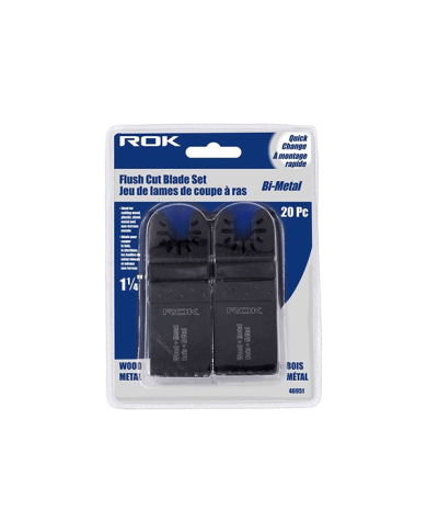 20PC BI-METAL FLUSH CUT OSCILL. BLADES   - ROK46951