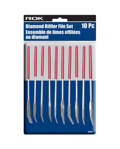 DIAMOND RIFFLER FILE SET, PKG:10         - ROK48302