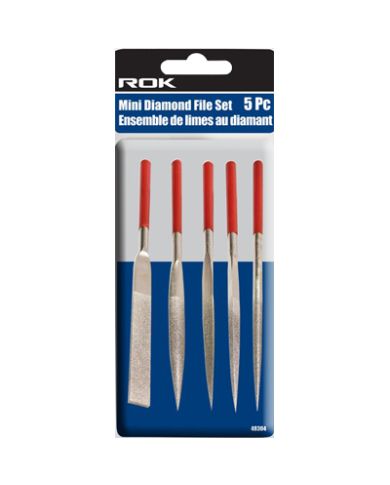 MINI DIAMOND FILE SET, PKG:5             - ROK48304