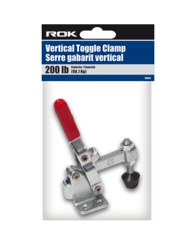 T-HANDLE VERTICAL TOGGLE CLAMP, 200 LBS  - ROK50825