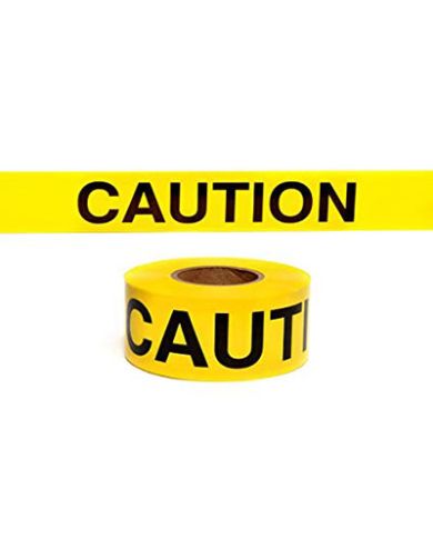 YELLOW CAUTION TAPE 3" X 300'            - ROK71200