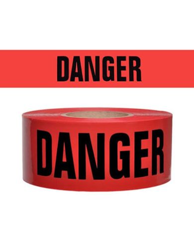 RED DANGER TAPE 3" X 1000'               - ROK71208