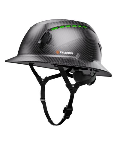 CASQUE DE CONSTRUCTION CLASSE C CONTOUR COMPLET STYLE CARBONE NOIR