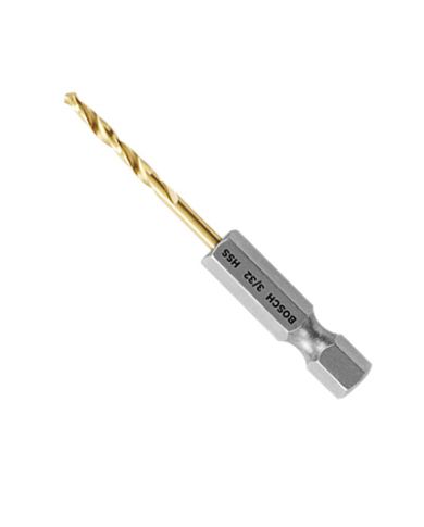 3/32"x1/4" HEX IMPACT TITANIUM DRILL BIT - TI2133IM