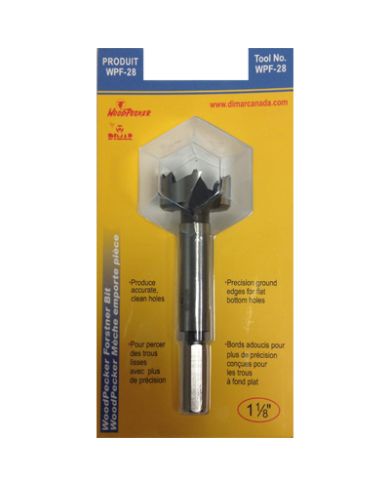 FORSTNER BIT 1-1/8"                      - WPF-28