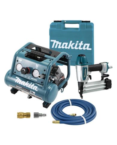 MAKITA MAC100Q COMPRESSOR & AF506 18GA NAILER KIT