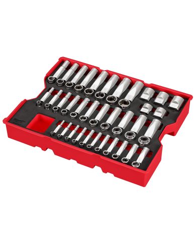 JEU DE DOUILLES SAE 65 PIÈCES 1/4", 3/8" ET 1/2"DR A/ PLATEAU POUR TIROIRS PACKOUT™