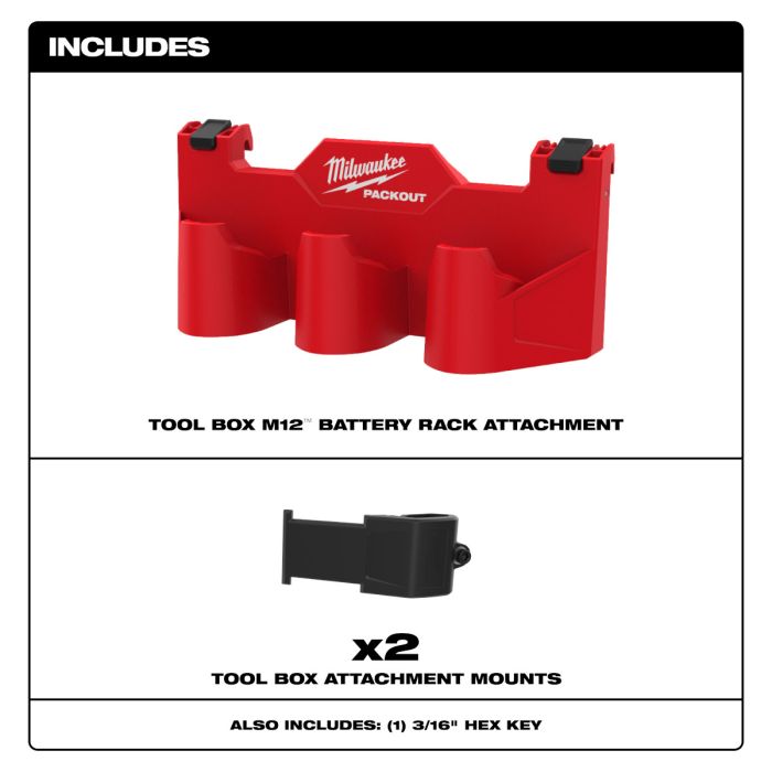 Support De Batterie MILWAUKEE M12 – Neuf