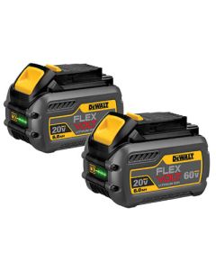 20/60V MAX FLEXVOLT BATTERY,6 Ah, PKG:2  - DCB606-2