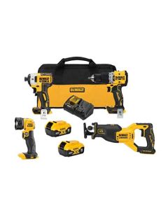 4 BRUSHLESS TOOL XR COMBO KIT, 20V 5AH   - DCK449P2