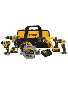 5 TOOLS COMBO KIT, 20V LITHIUM 5.0 AH    - DCK594P2
