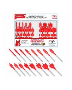 16-PIECE SPADE BIT SET DIABLO WITH CASE