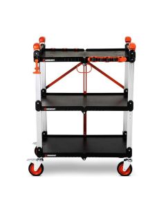 SITERUNNER 3 SHELF FOLDING JOBSITE CART - F3SCBL