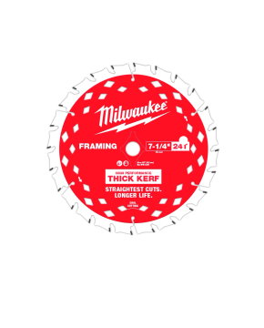 7-1/4" X 24T THICK KERF FRAMING BLADES - 48-41-0740