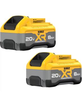 P20V MAX POWERPACK BATTERY, 8.0 AH PK:2 - DCB2108-2