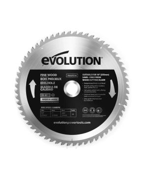 10" FINE WOOD BLADE 60T x 1"             - FW255TCT-60