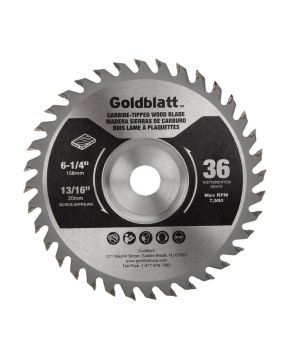 6-1/4" X 20MM 36T JAMB SAW BLADE         - G09630