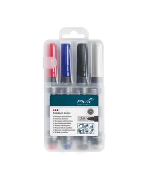PICA 4-PACK PERMANENT MARKER 1-4MM - PICA-520-04