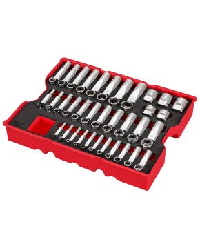 JEU DE DOUILLES SAE 65 PIÈCES 1/4", 3/8" ET 1/2"DR A/ PLATEAU POUR TIROIRS PACKOUT™