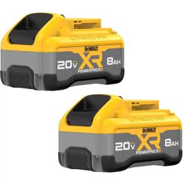 P20V MAX POWERPACK BATTERY, 8.0 AH PK:2 - DCB2108-2