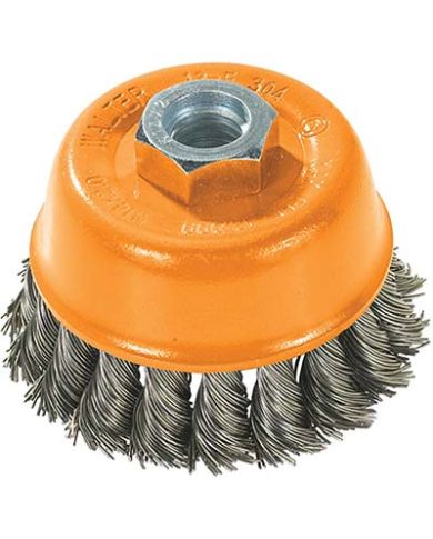 WIRE CUP BRUSH KNOT  3"x5/8"-11 WALTER   - 13-F304