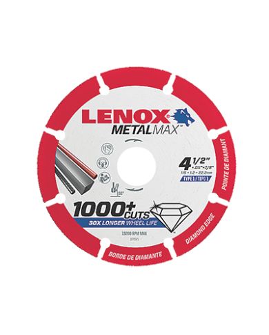 LENOX METAL MAX 4-1/2" DIAMOND WHEEL     - 1972921