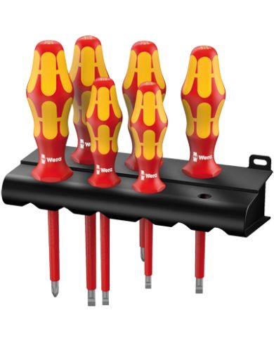 6 INSULATED SCREWDRIVER WITH RACK        - 347777