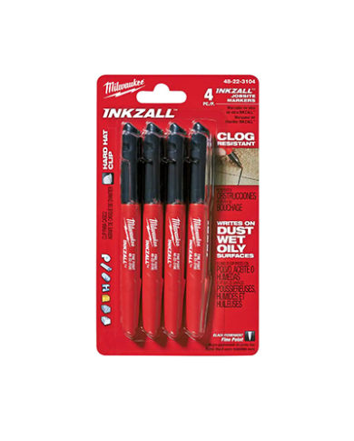 4 PK FINE POINT MARKERS                  - 48-22-3104