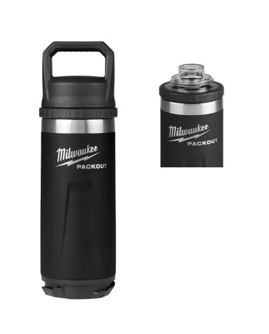 PACKOUT 18OZ INSULATED BOTTLE BLACK      - 48-22-8382B