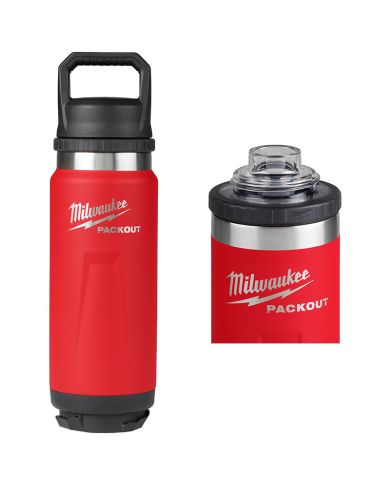 PACKOUT 24OZ INSULATED BOTTLE RED        - 48-22-8396R