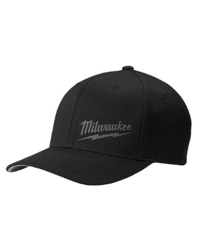 MILWAUKEE BLACK FITTED HAT               - 504B