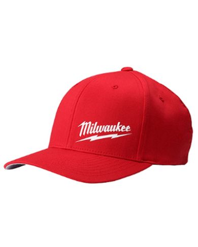 MILWAUKEE LARGE RED FITTED HAT           - 504R
