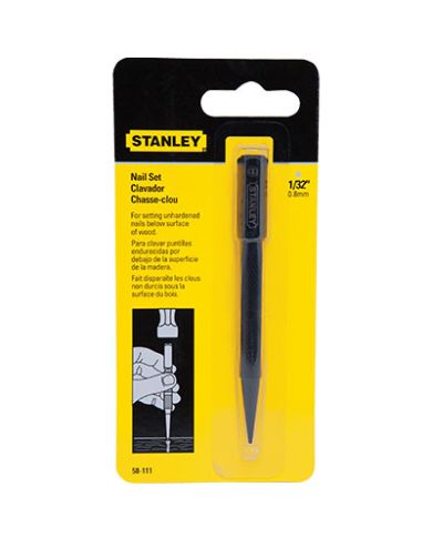 SQUARE HEAD 4" NAIL PUNCH 1/32 STANLEY   - 58-111