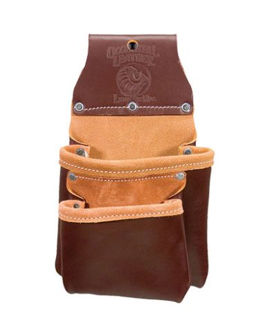 COMPACT UTILITY LEATHER BAG, 2 POCKETS   - 6104